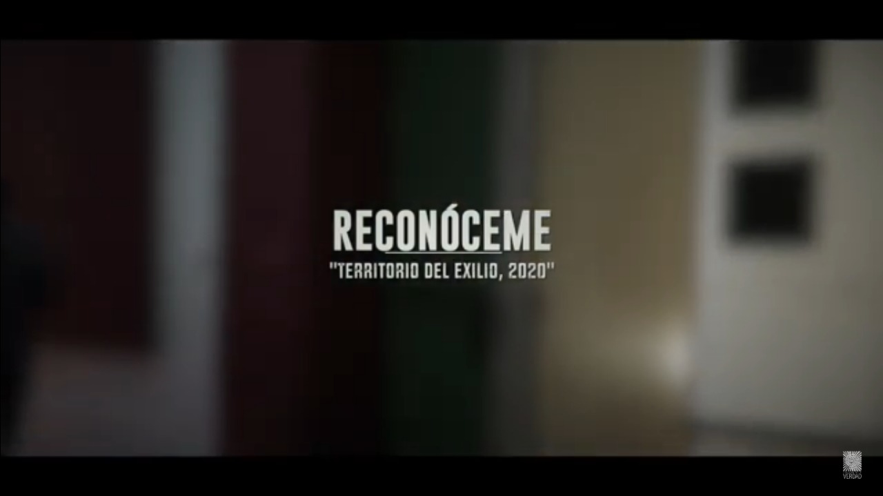 vídeo canción Reconóceme de Ronald Higuita que recoge las voces de un amplio conjunto de personas colombianas exiliadas y su propia experiencia en razón del conflicto