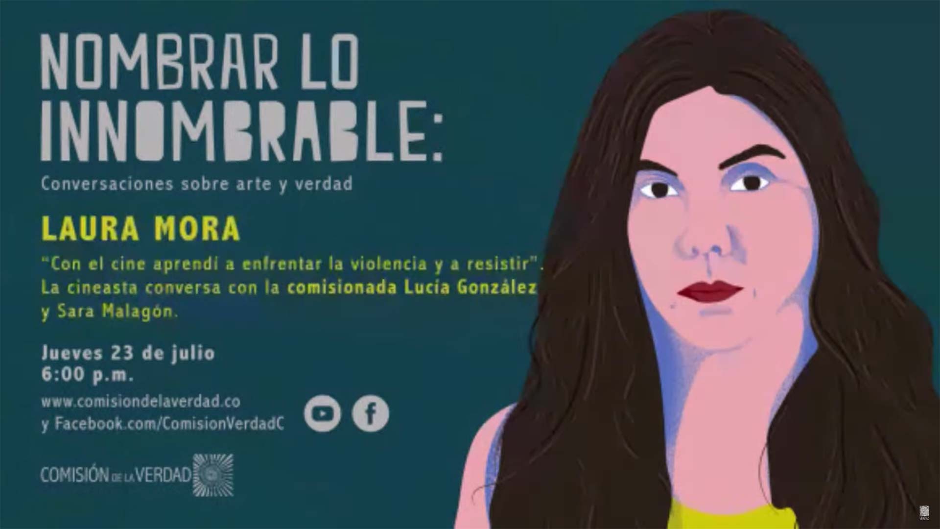 Laura Mora quien escribió y dirigió la galardonada película ‘Matar a Jesús’, un largometraje basado en el asesinato de su padre, conversa con la comisionada Lucía González.