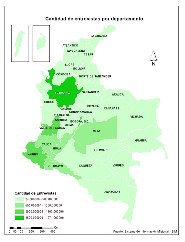 Mapa Entrevistas CEV