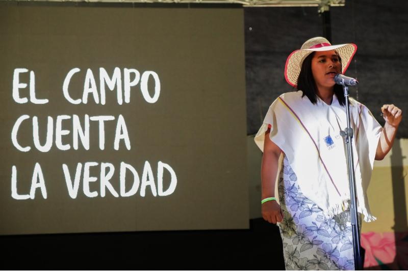 Mujer campesina en el Encuentro: El campo cuenta la verdad 