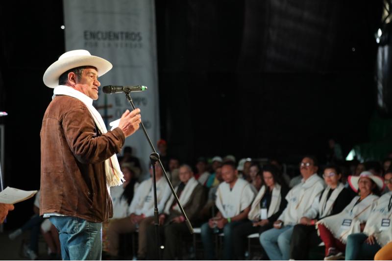 Campesino en el encuentro por la verdad