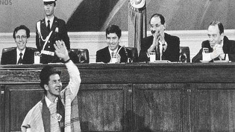 Ex presidentes en la Asamblea Nacional Constituyente
