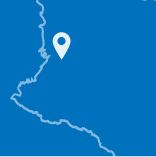 Detalle de croquis del mapa de Colombia donde se señala el distrito de Buenaventura con un ícono de globo